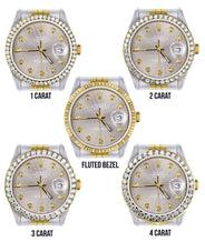Diamond Rolex Mens Watch Datejust 16233 | 36Mm | Grey Dial | Jubilee Band
