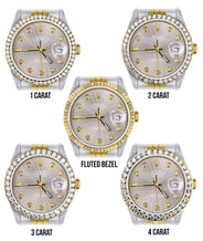 Womens Diamond Rolex Datejust 16233 | 36Mm | Grey Dial | Jubilee Band