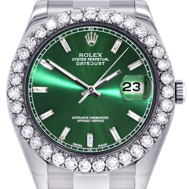 Rolex Datejust II Watch | 41 MM | Custom Green Dial | Oyster Band