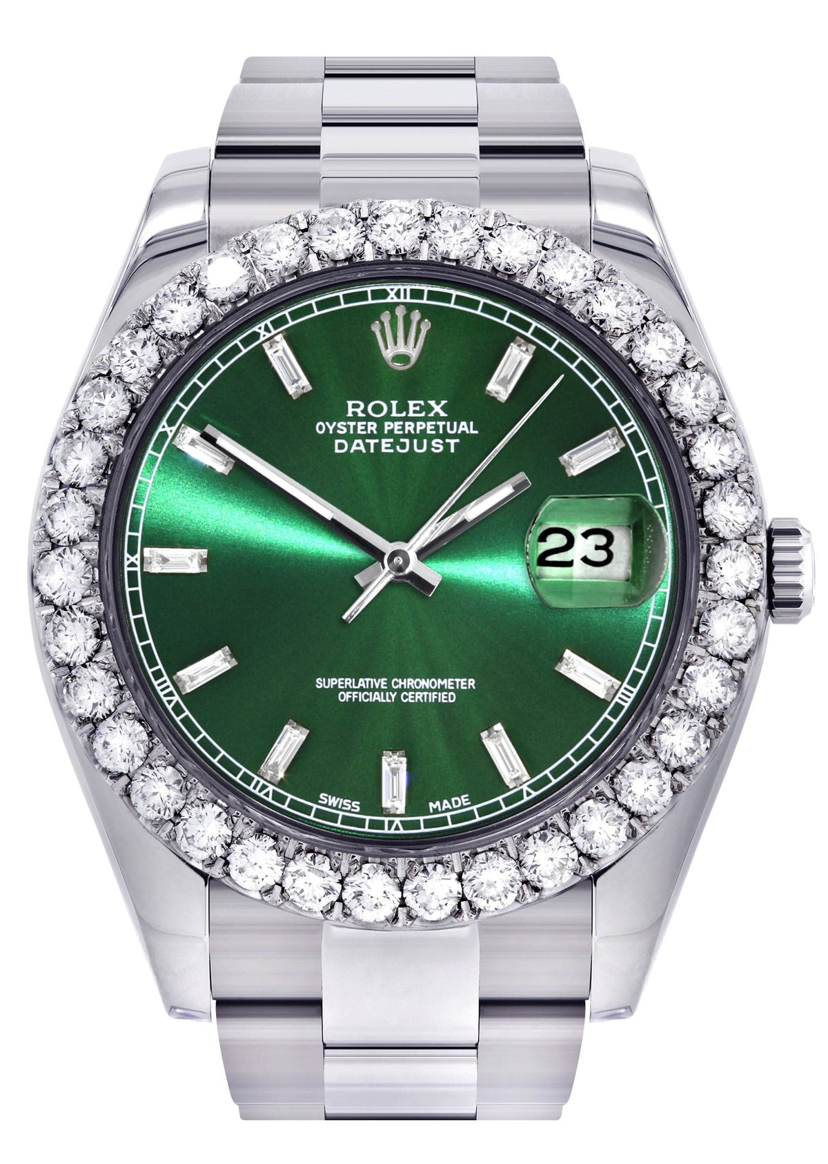 Rolex Datejust II Watch | 41 MM | Custom Green Dial | Oyster Band