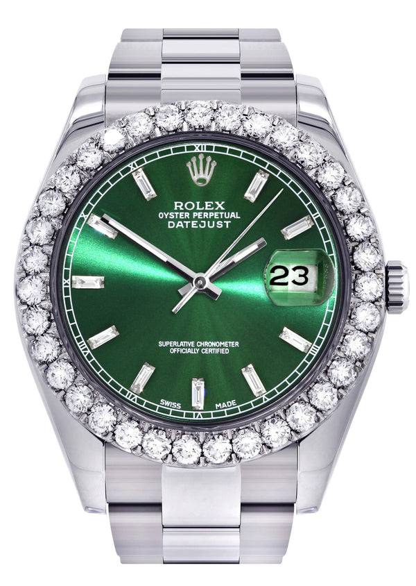 Rolex Datejust II Watch | 41 MM | Custom Green Dial | Oyster Band