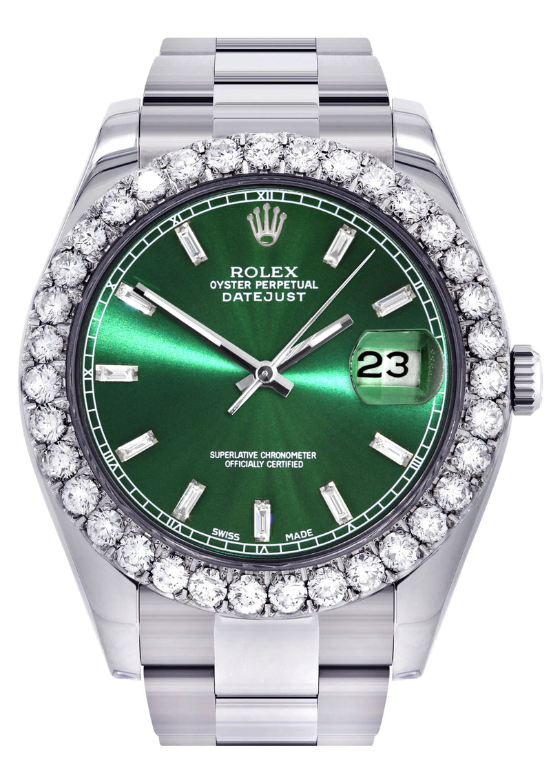 Rolex Datejust II Watch | 41 MM | Custom Green Dial | Oyster Band