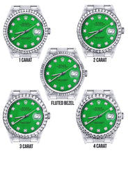 Mens Rolex Datejust  Watch 16200 | 36Mm | Green Dial | Oyster Band