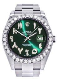 Rolex Datejust II Watch | 41 MM | Custom Green Arabic Dial | Oyster Band