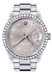 Mens Rolex Mens Watch Datejust 16200  | 36Mm | Grey Dial | Oyster Band