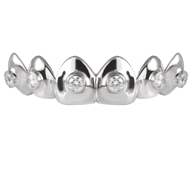 Gold 6 Tooth  Diamond Grills