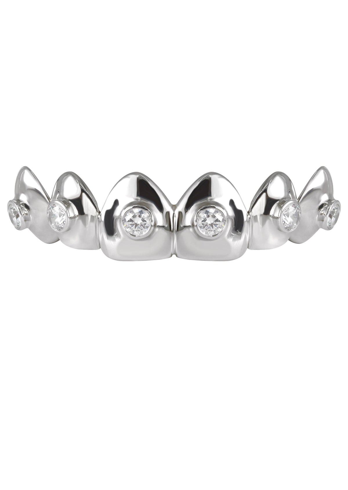 Gold 6 Tooth  Diamond Grills