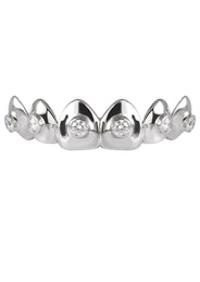 Gold 6 Tooth  Diamond Grills