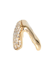 Gold And Diamond One Tooth Cap Grills