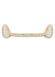 Gold 6 Teeth Full Diamond Bar Grills