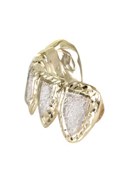 Gold 6 Teeth Diamond Dust/Diamond Cut Grills