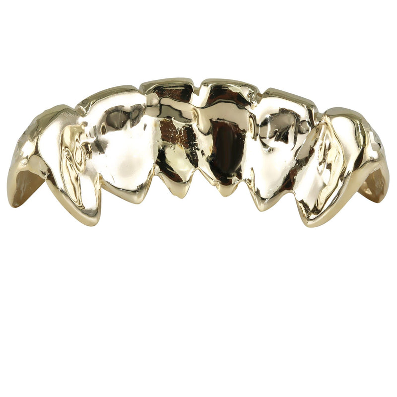 Gold 6 Teeth Diamond Dust/Diamond Cut Grills