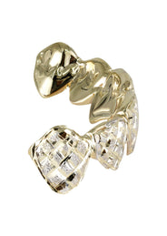 Gold 6 Teeth Diamond Dust Grillz