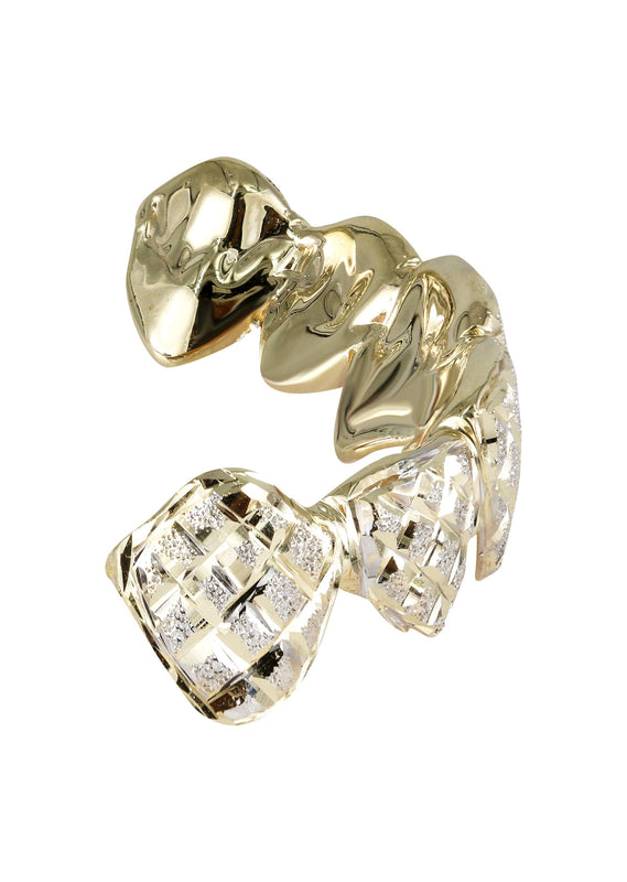 Gold 6 Teeth Diamond Dust Grillz