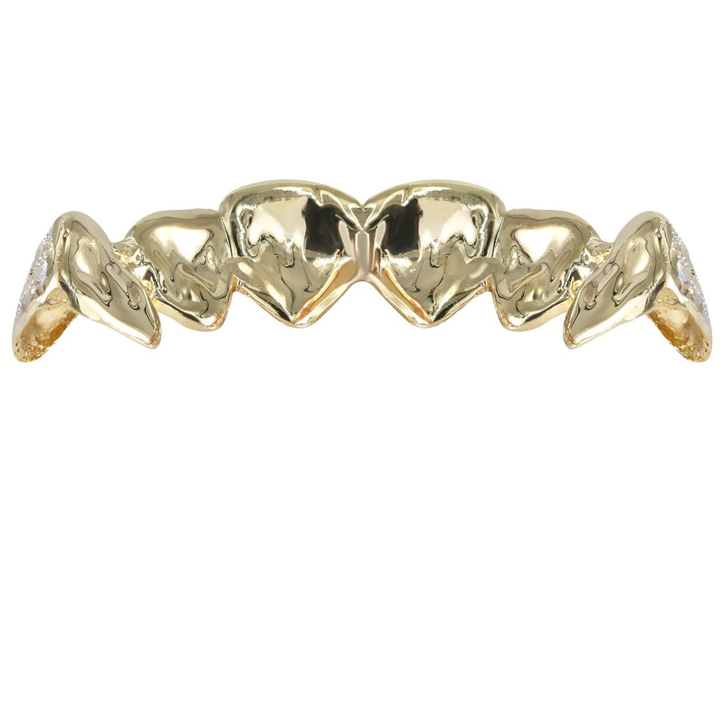 Gold 6 Teeth Diamond Dust Grillz