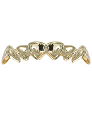 Gold 6 Teeth Diamond Dust Grillz