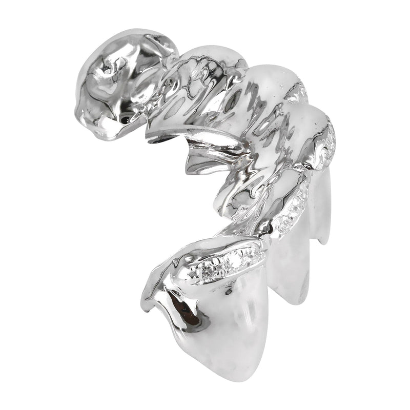 Gold 6 Teeth Diamond Line Grills