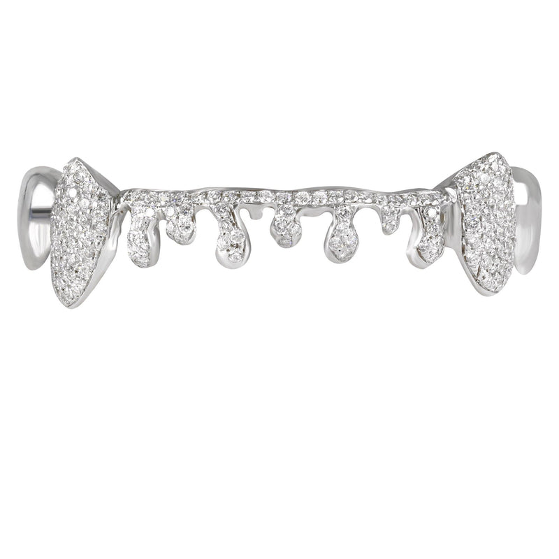 Gold 8 Teeth Diamond Drip Grills