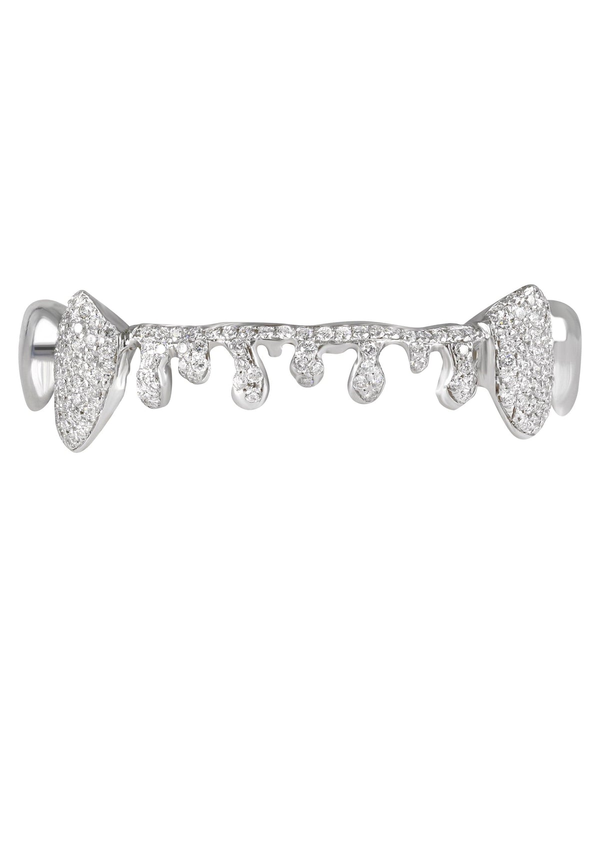 Gold 8 Teeth Diamond Drip Grills