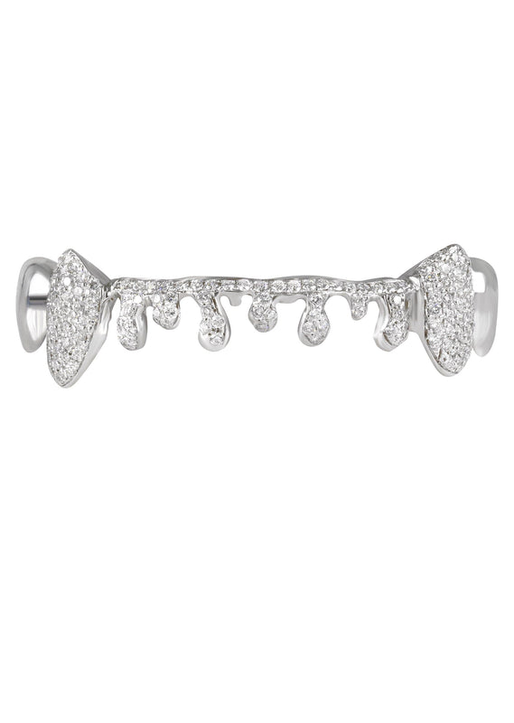 Gold 8 Teeth Diamond Drip Grills