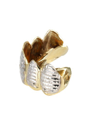 Gold 6 Teeth Diamond Cut Grillz