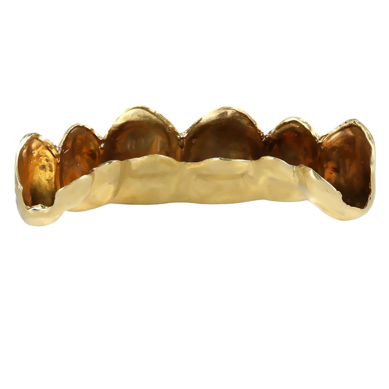 Gold 6 Teeth Diamond Cut Grillz