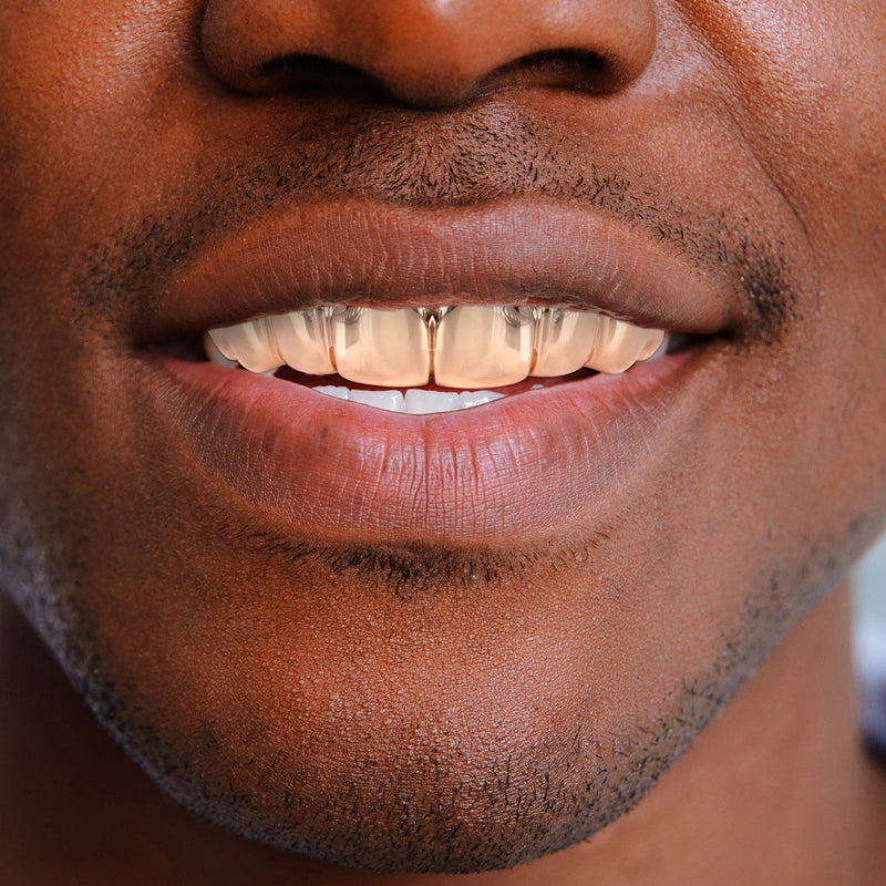 Gold 8 Tooth Plain Grills