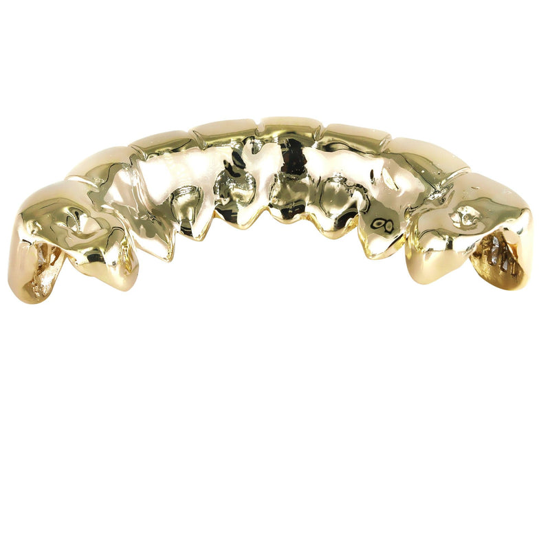 Gold 8 Tooth Invisible Set Princess Grills