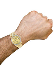 Rolex Day-Date | Presidential | Model 18238 | 18K Yellow Gold | Diamond Bezel | Gold Diamond Dial