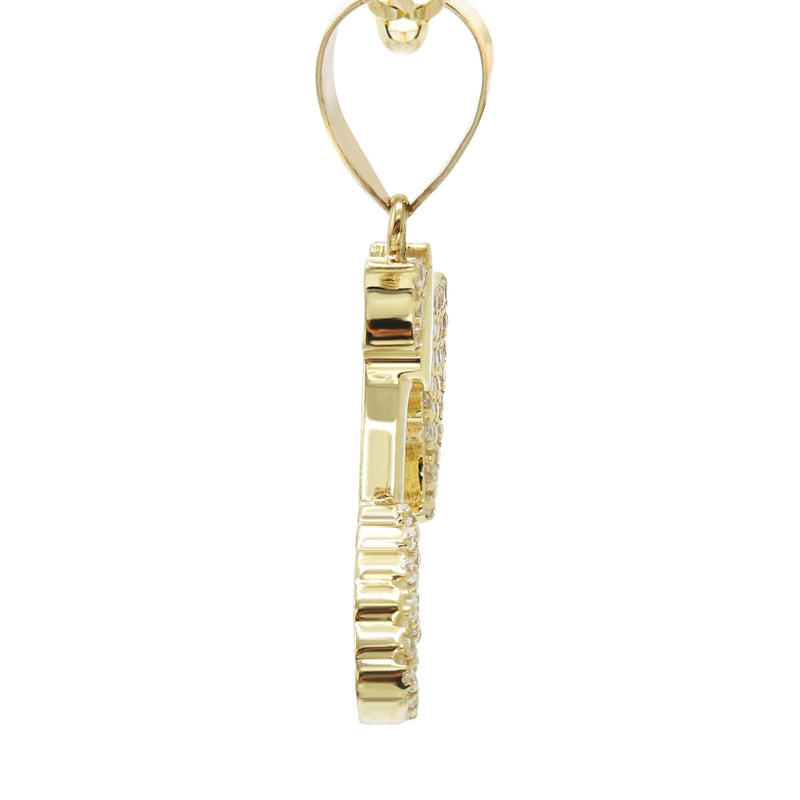 10K Yellow Gold Hatchet Necklace | Appx. 13.8 Grams