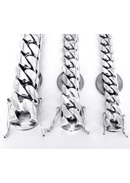 Heavy Solid White Gold Miami Cuban Link Chain Customizable (10MM-20MM)