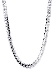 Heavy Solid White Gold Miami Cuban Link Chain Customizable (10MM-20MM)