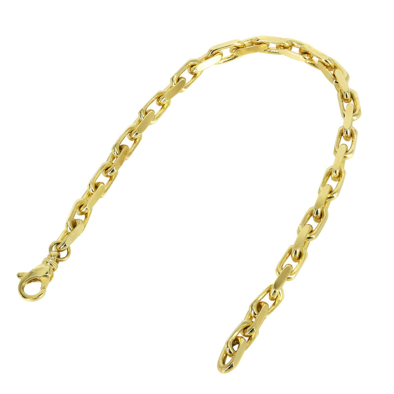 Semi Solid Men's Hermes Bracelet - 10K Yellow Gold