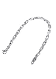 Semi Solid Men's Hermes Bracelet - 10K White Gold