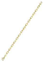 Semi Solid Men's Hermes Bracelet - 10K Yellow Gold