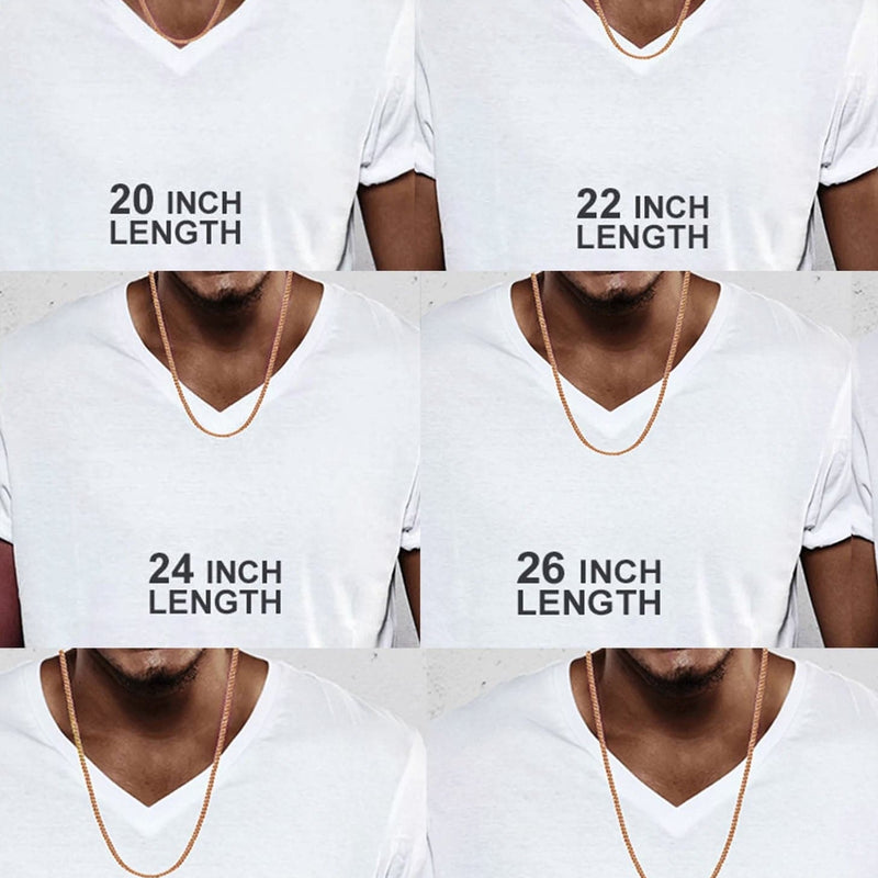 Mens Solid Franco Chain - 14K Rose Gold Chain