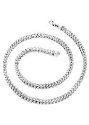 Gold Chain - Womens Semi Solid  Franco Chain 10K/14K White Gold