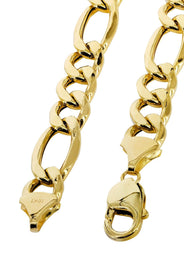 Gold Chain - Mens Semi Solid  Figaro Chain 10K/14K Gold