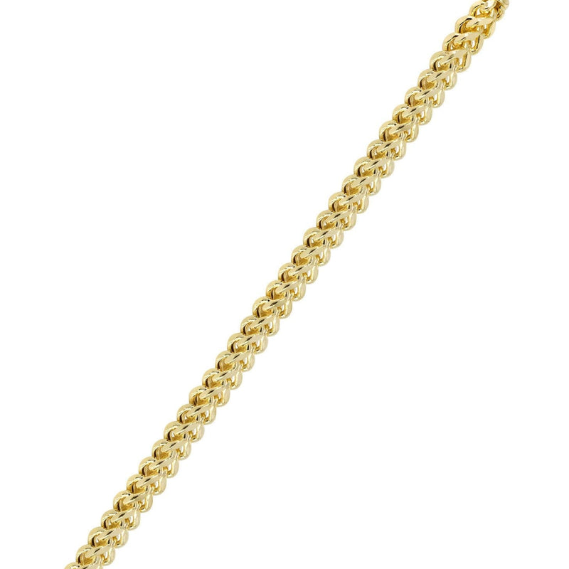 14K Gold Bracelet Semi Solid  Franco