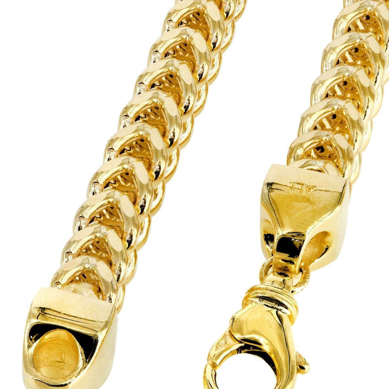 Gold Chain - Womens 10K/14K Yellow Semi Solid  Franco Chain