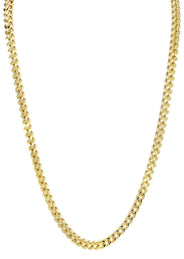 Womens 14K Gold Chain - Semi Solid  Yellow Franco Chain