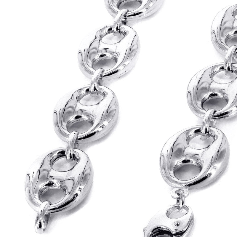 White Gold Chain - Womens Semi Solid  Puff Chain 10K/14K Gold