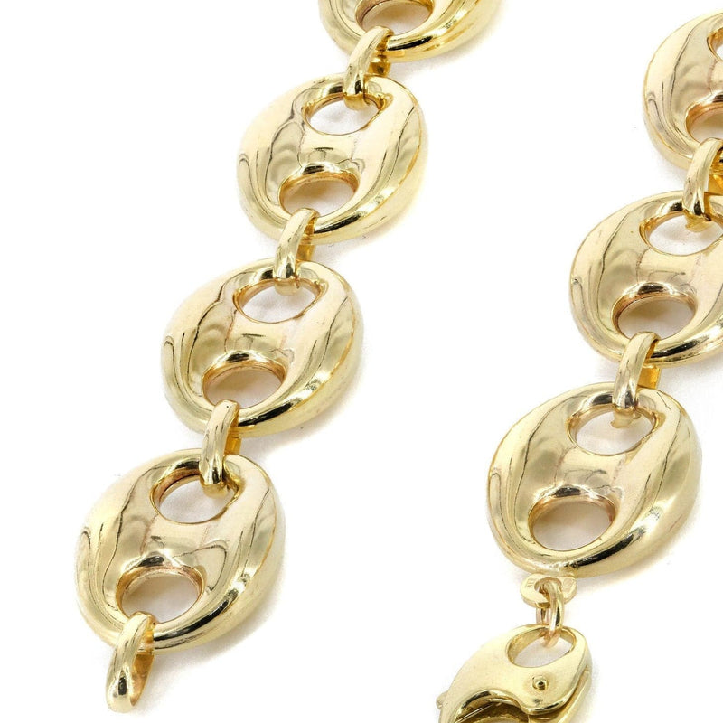 Gold Chain - Mens Semi Solid  Puff Chain 10K/14K Gold