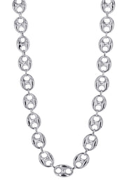 White Gold Chain - Womens Semi Solid  Puff Chain 10K/14K Gold