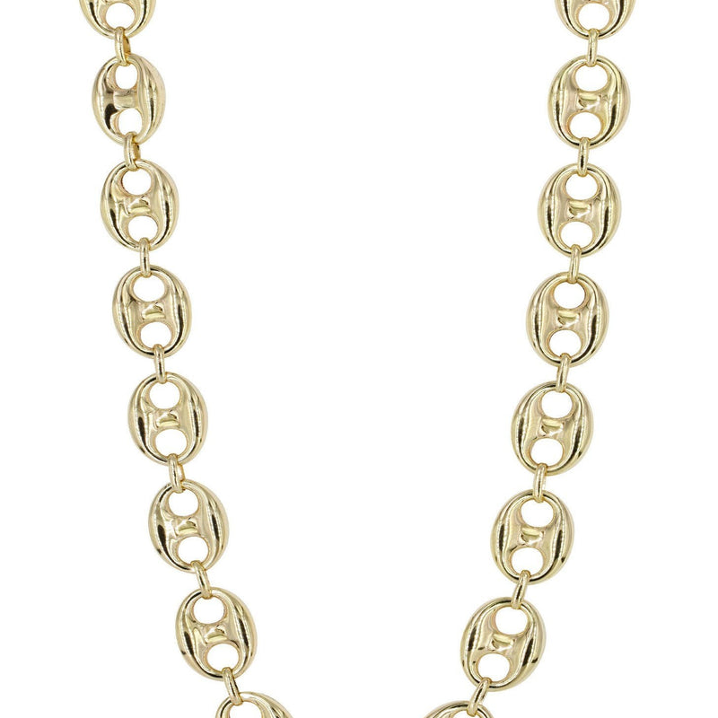 Womens 14K Gold Chain Semi Solid  Puff