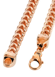 Semi Solid  Rose Franco Chain - 14K Rose Gold
