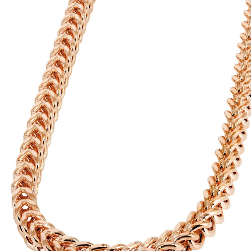 Semi Solid  Rose Franco Chain - 14K Rose Gold