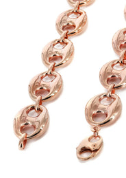 Semi Solid  Puff Chain - 14K Rose Gold