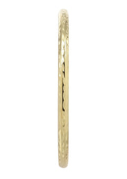 10K Gold Diamond Cut Hoop Earrings | Customizable Size