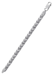 Silver Iced Franco Bracelet